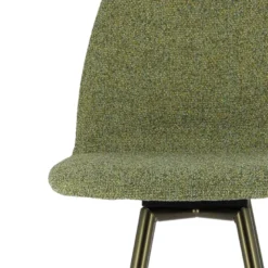 Osaka Tabouret de bar moderne en tissu et pieds en métal