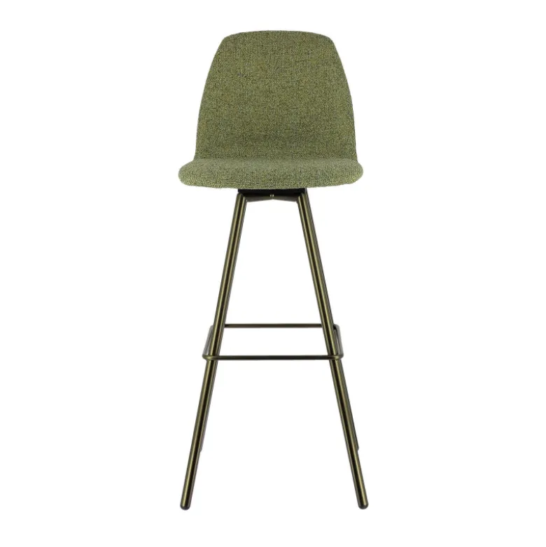 Osaka Tabouret de bar moderne en tissu et pieds en métal