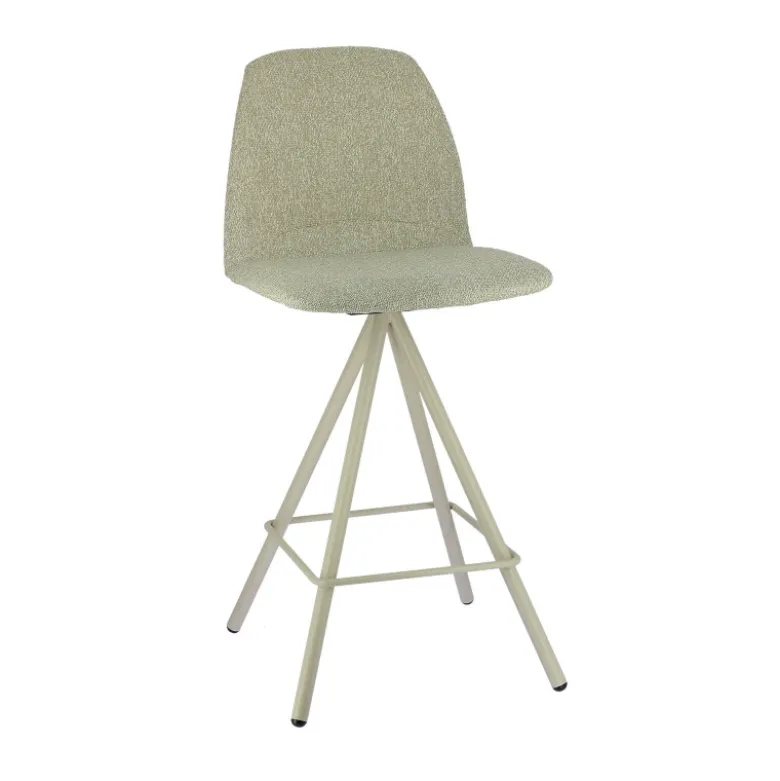 Osaka Tabouret snack moderne en tissu et pieds métal