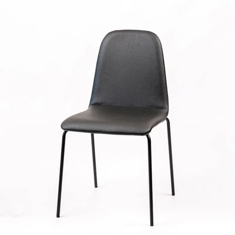 Pandora Chaise moderne rembourrée avec pieds métal