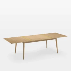 Paul Table extensible scandinave en boisavec liseré coloré