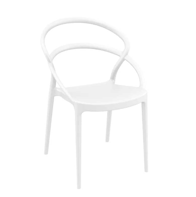 Pia Chaise de jardin tendance empilable en polypropylène