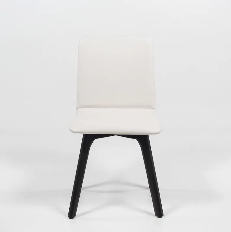Plaza Chaise de salle à manger scandinave en synthétique et bois