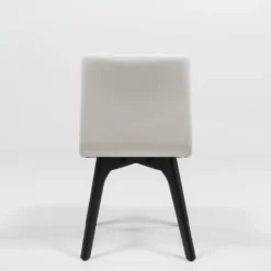 Plaza Chaise de salle à manger scandinave en synthétique et bois