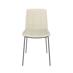 Primera Chaise moderne tissu et pieds métal