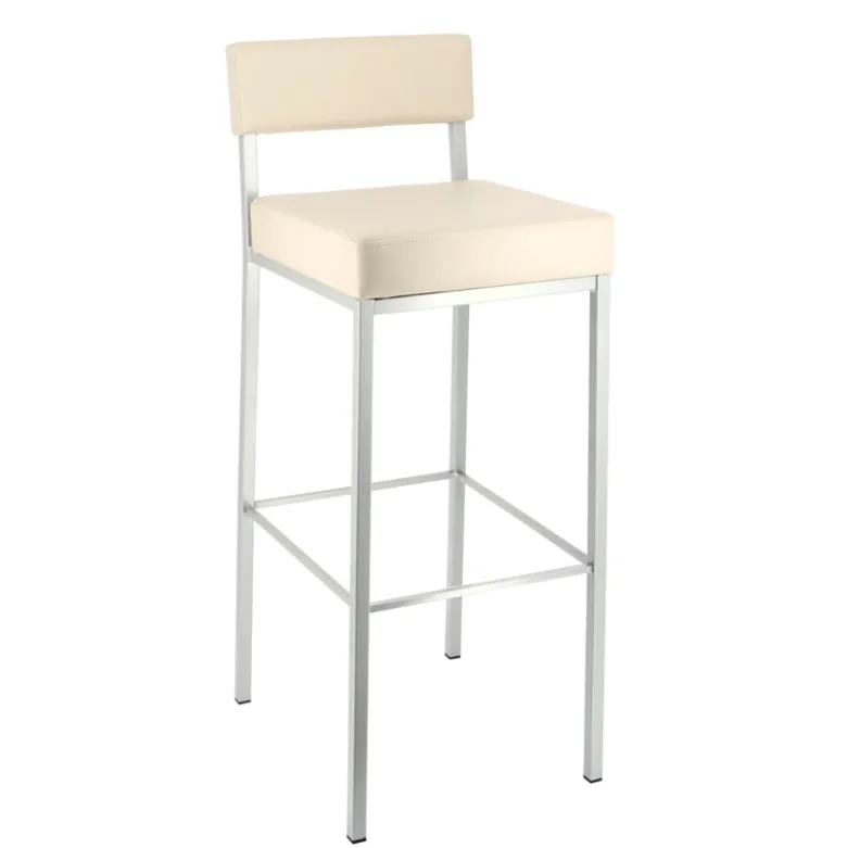 Quinta Tabouret de bar moderne en métal et simili