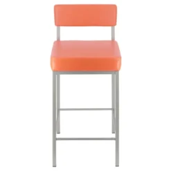 Quinta Tabouret snack moderne en métal et simili