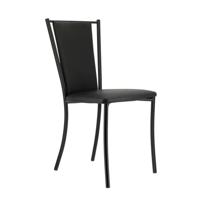 Reina Chaise de cuisine contemporaine en métal et simili
