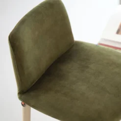 Rob C06 Mobitec® Tabouret de bar en tissu et pieds bois massif
