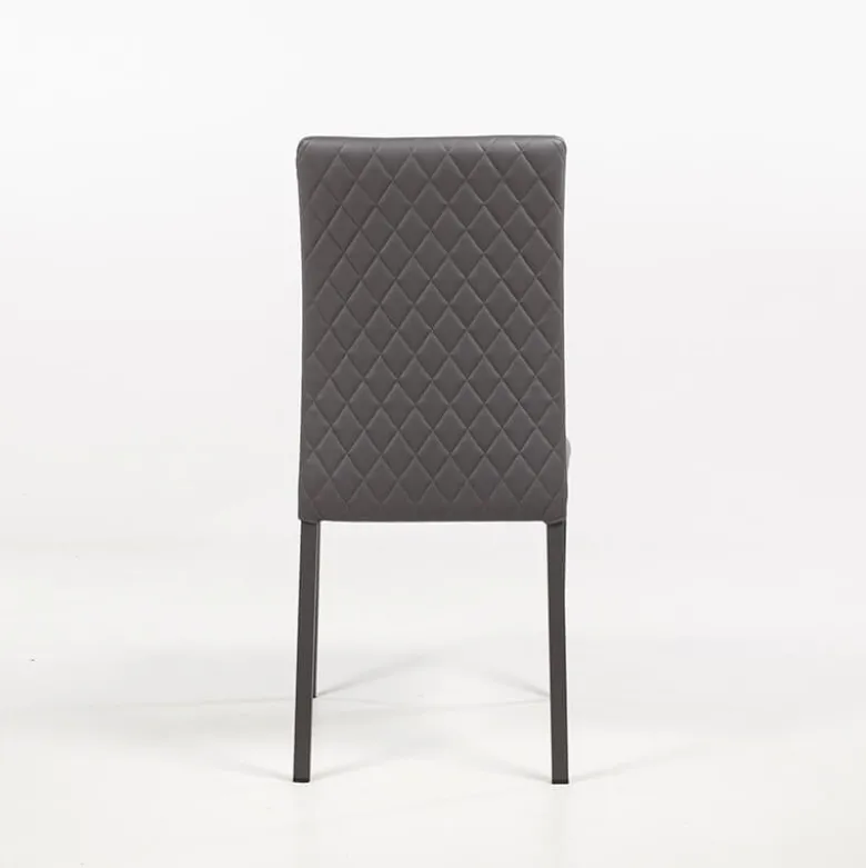 Roma Chaise contemporaine italienne dos matelassé