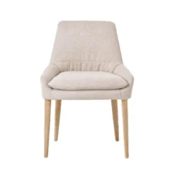 Saga Mobitec® Chaise confortable en tissu et pieds bois