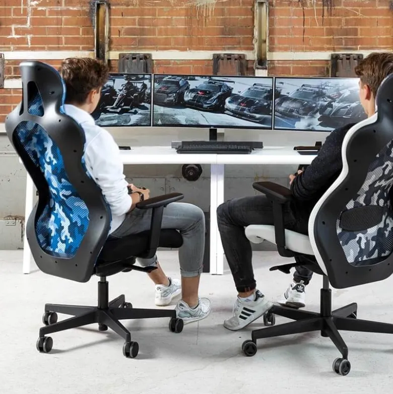 Sitness RS Sport Chaise gamer design dossier avec filet