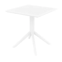 Sky Petite table carrée en résine