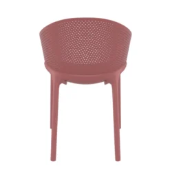 Sky Pro Fauteuil de jardin moderne empilable coque microperforée en polypropylène