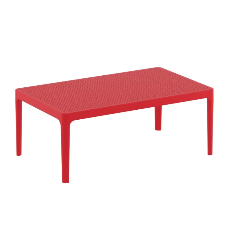 Sky Table basse de jardin rectangulaire en résine