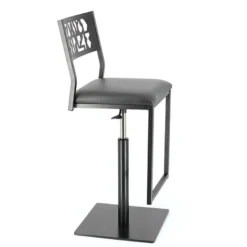 Slide Carrier® Tabouret pivotant et réglable en hauteur style industriel