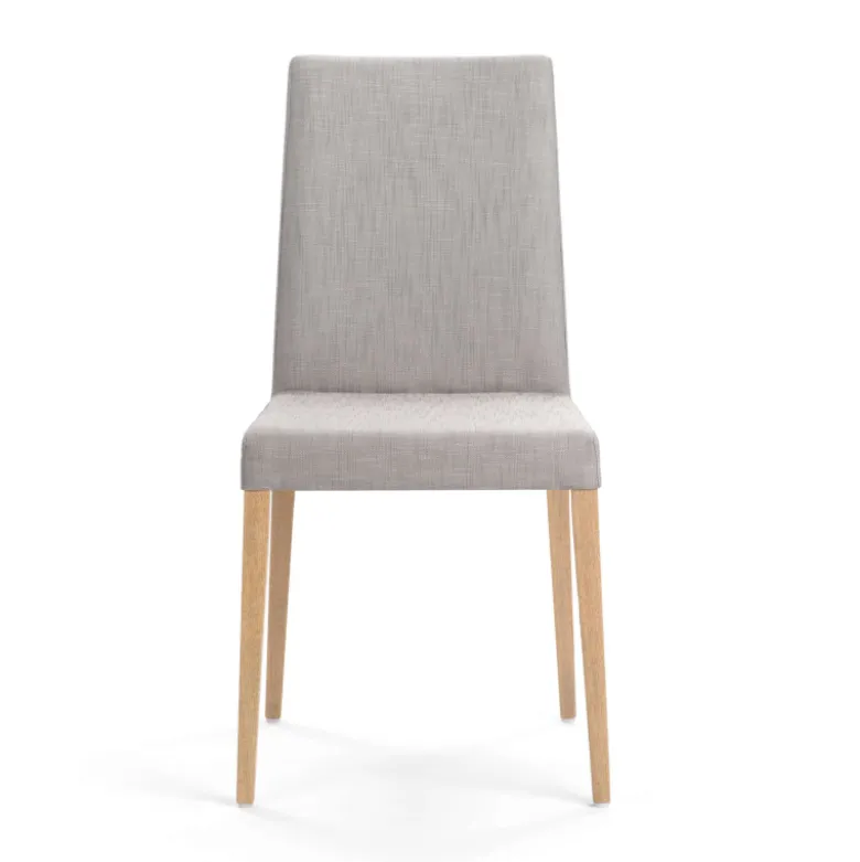 Slim Mobitec® Chaise de salle à manger en tissu et pieds en bois