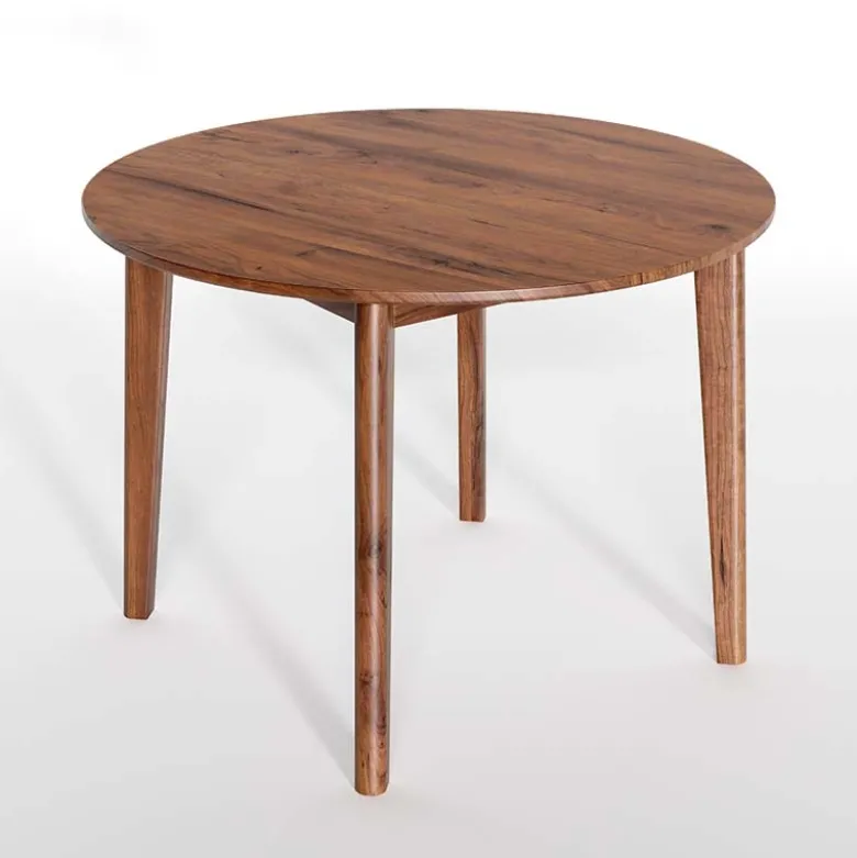 SM120 Table ronde extensible en bois style scandinave fabrication danoise