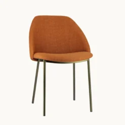 Soda Chaise cosy en tissu avec pieds en métal