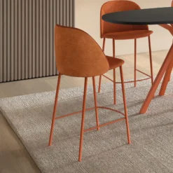 Soda Tabouret snack cosy en tissu avec pieds en métal