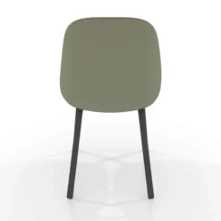 Sofia Chaise cosy en simili avec pieds métal