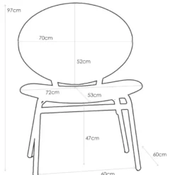 Solatium Carrier® Chaise confort ergonomique pour personne corpulente