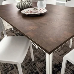 Steave Console extensible rectangulaire en stratifié
