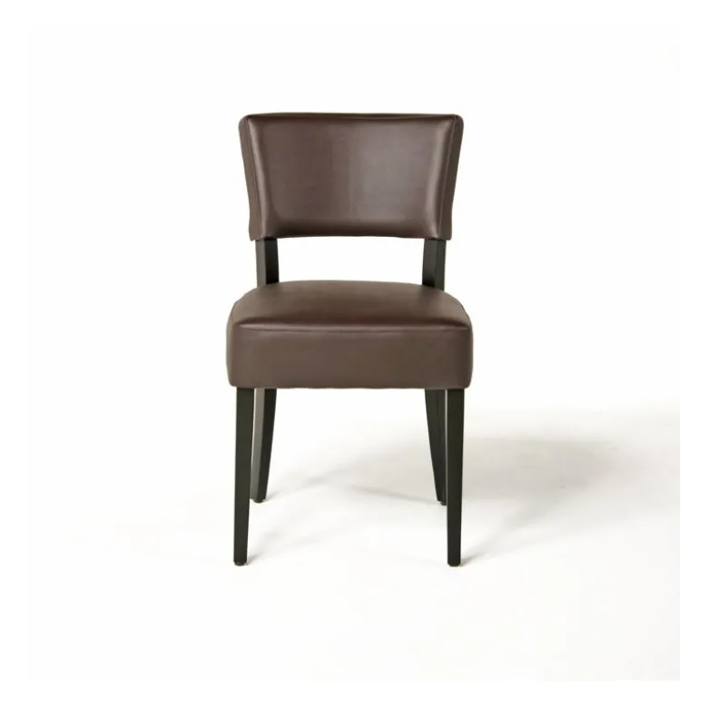 Steffi Chaise de salle à manger en bois et synthétique