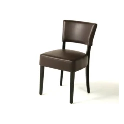 Steffi Chaise de salle à manger en bois et synthétique