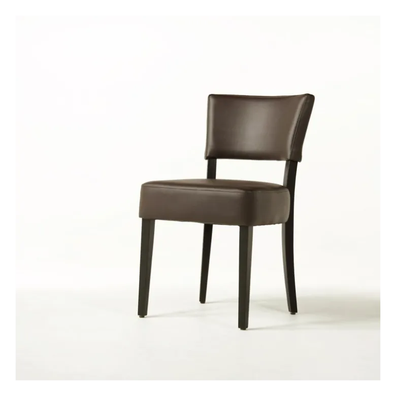 Steffi Chaise de salle à manger en bois et synthétique