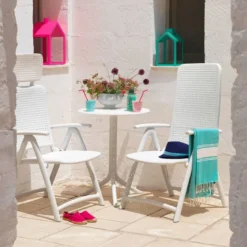 Step Table d'appoint de jardin modulable en polypropylène