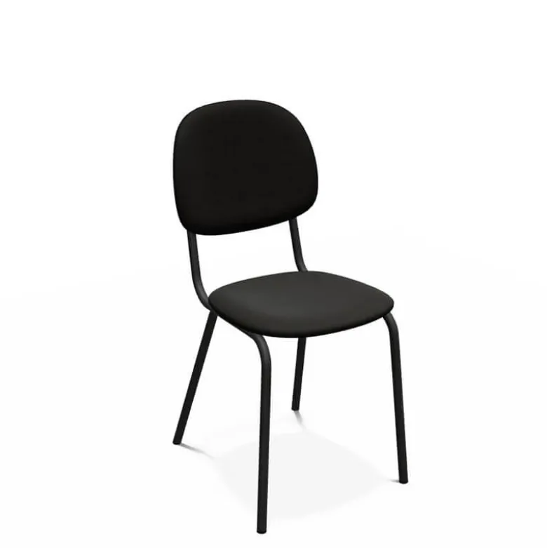 STR5 Chaise contemporaine en métal et en tissu fabriquée en Belgique