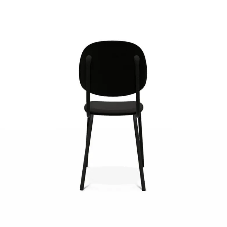 STR5 Chaise contemporaine en métal et en tissu fabriquée en Belgique