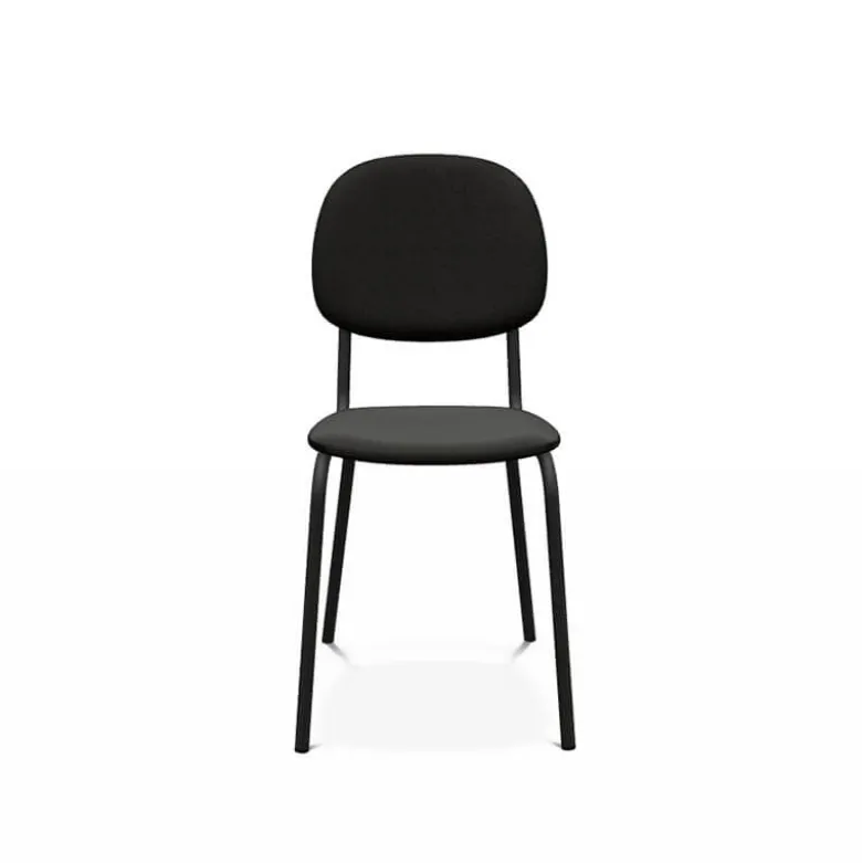 STR5 Chaise contemporaine en métal et en tissu fabriquée en Belgique