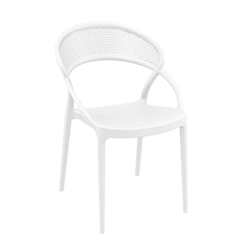 Sunset Chaise design de jardin empilable en polypropylène