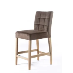 Tabouret snack en tissu et bois – Matias 2