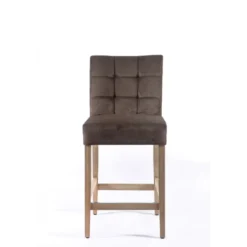 Tabouret snack en tissu et bois – Matias 2