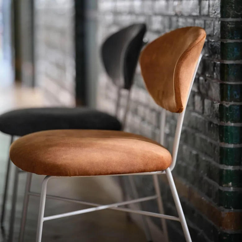 Toro Mobitec ® Chaise cosy minimaliste en tissu et pieds métal