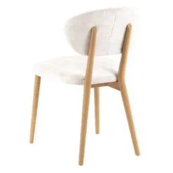 Toro Mobitec® Chaise moderne en tissu et bois massif