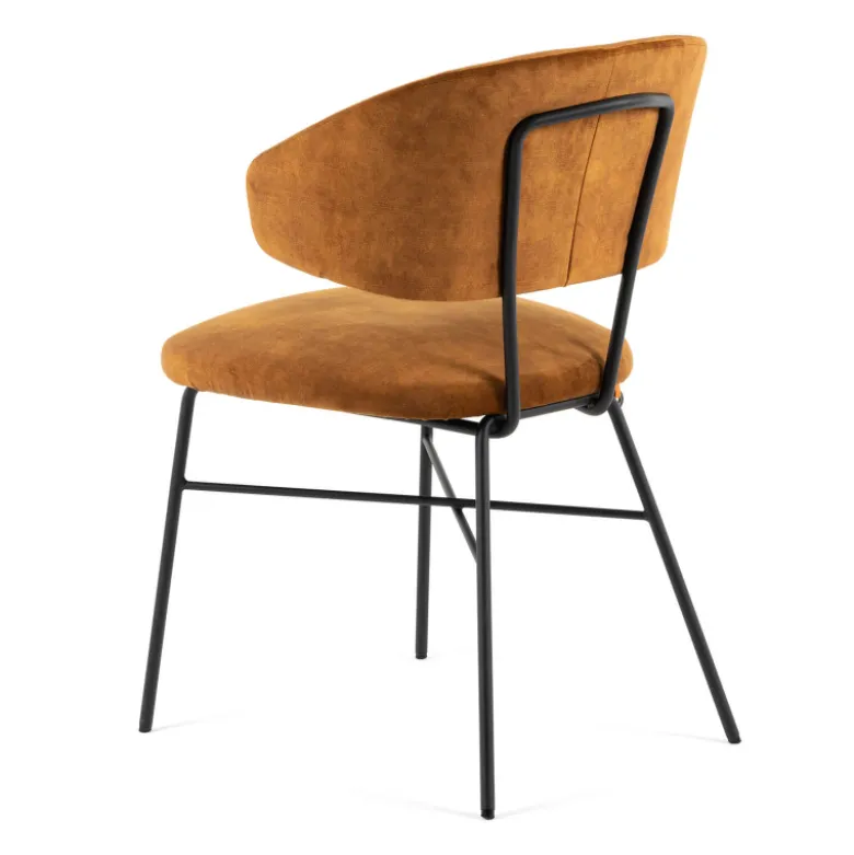 Toro Mobitec ® Fauteuil minimaliste cosy en tissu avec pieds en métal