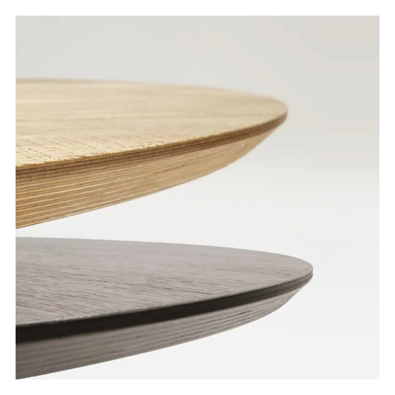 Totem Sovet® Table design ronde plateau bois