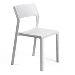 Trill bistrot Chaise moderne en polypropylène empilable