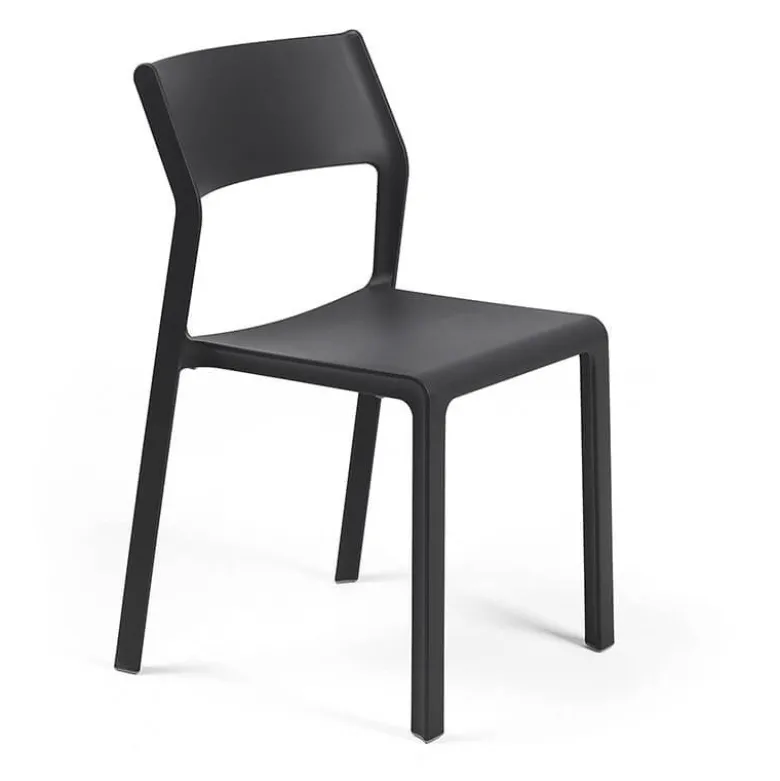Trill bistrot Chaise moderne en polypropylène empilable