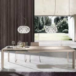 Urban Table rectangulaire extensible en céramique avec pieds en acier