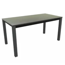 Verona Table snack rectangulaire belge en stratifié et pieds métal