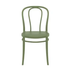 Victor Chaise de jardin bistrot empilable en polypropylène