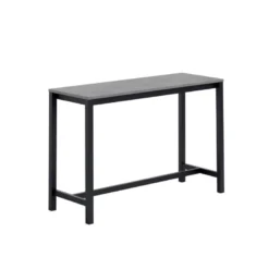 Vienna Table haute de cuisine hauteur 90 cm en stratifié et métal