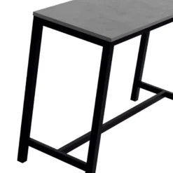 Vienna Table haute de cuisine hauteur 90 cm en stratifié et métal