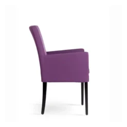 Vigo Mobitec® Fauteuil de salon en bois et tissu