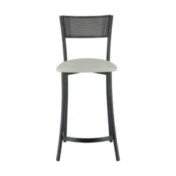 Wasabi Carrier® Tabouret haut assise en tissu et structure en métal fabrication française